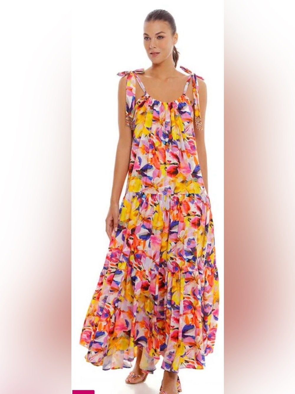 COSITA LINDA Multi-Color Maxi Dress NWT size M